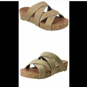 Flat crisscross shoes nwot